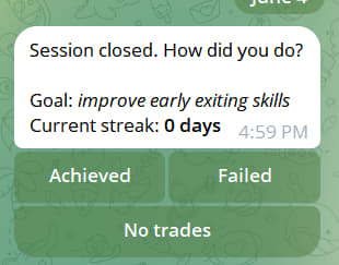Session close prompt from the bot.